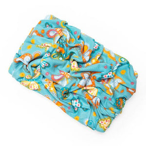 Butterflies on Teal Fleece Blanket Bed - Daisy Roo's