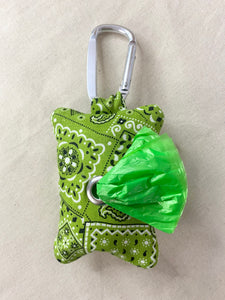 Green Bandana Waste Bag Holder