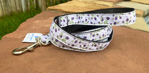 Purple Petals Dog Leash