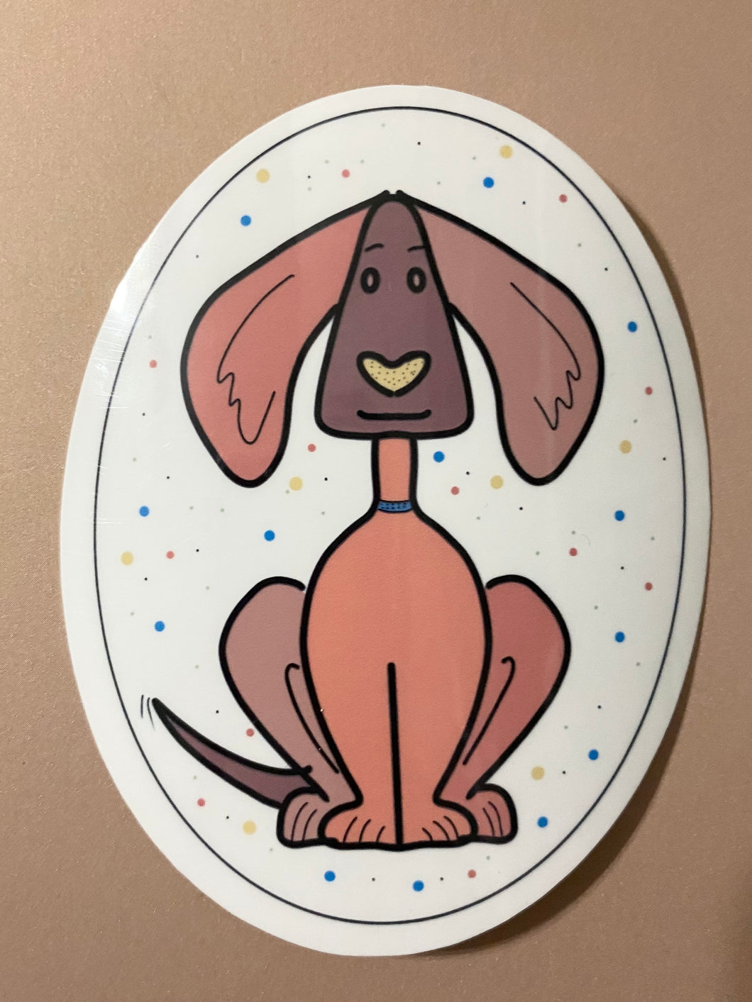 Large Oval Pup Sticker - Daisy Roo's